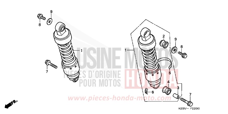 KISSEN, HINTEN von CB1300 Super Bold'or ABS BEAK YELLOW (Y132) von 1998